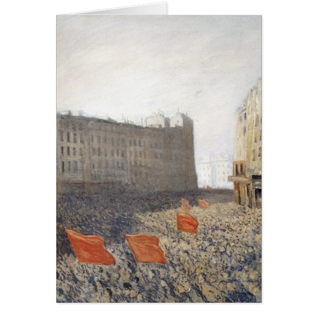 Demonstrationen, 1905 hälsningskort (Framsidan)