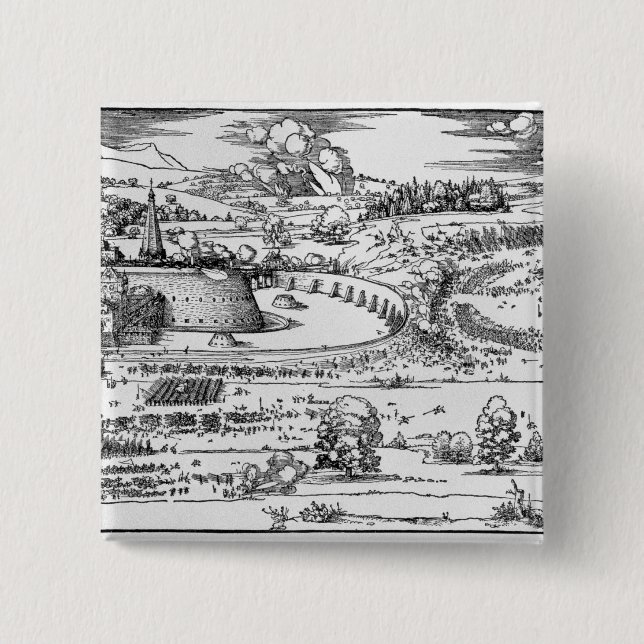 Demonstrationen av defensiv mäter knapp (Framsida)