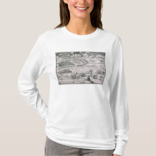 Demonstrationen av defensiv mäter t shirt