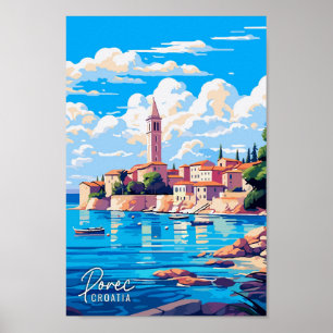 Demonstrationsillustration av Kroatiens konst vint Poster