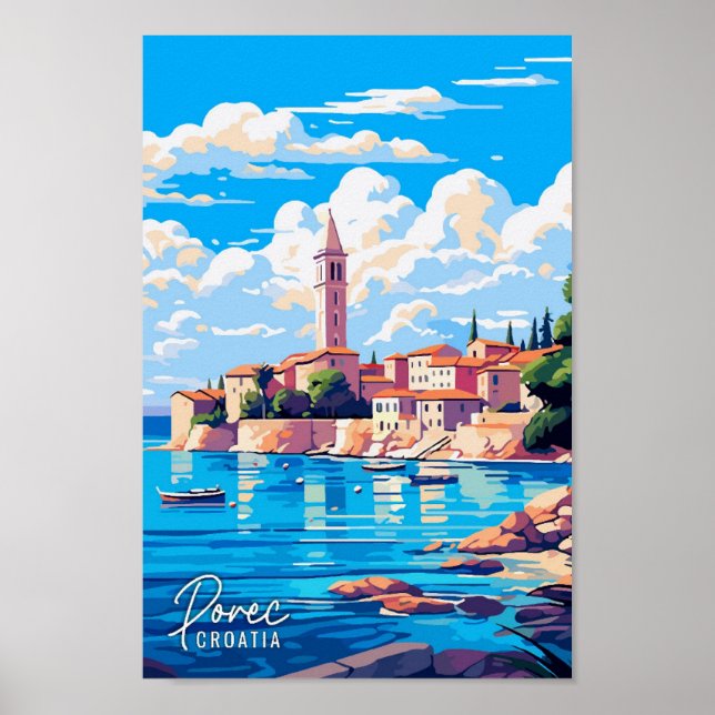 Demonstrationsillustration av Kroatiens konst vint Poster (Framsidan)