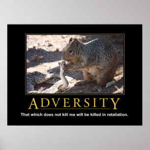 Demotivational affisch: Motgång Poster