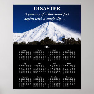 Demotivational kalenderkatastrof 2014 poster