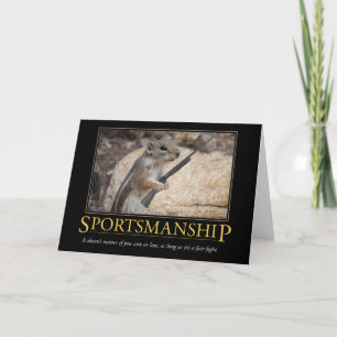 Demotivational kort: Sportsmanship Kort