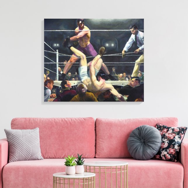 Dempsey and Firpo | George Bellows | Canvastryck (Insitu (Vardagsrum))