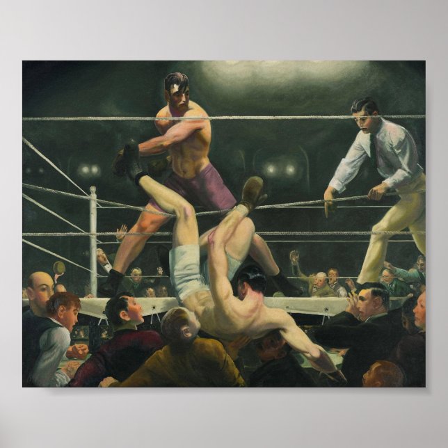 Dempsey och Firpo Boxing - George Bellows Poster (Framsidan)
