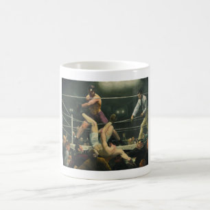 Dempsey och Firpo boxning - George bröl Kaffemugg