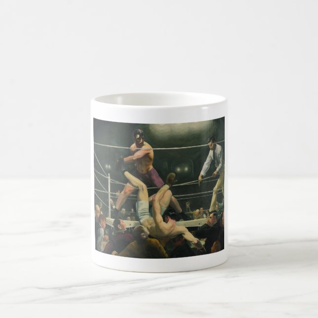 Dempsey och Firpo boxning - George bröl Kaffemugg (Center)