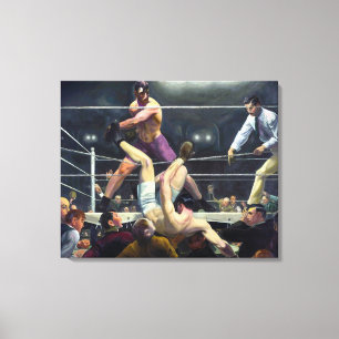Dempsey och Firpo George Bellows Canvastryck