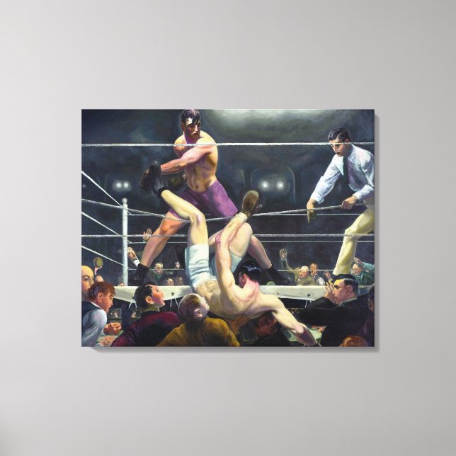 Dempsey och Firpo | George Bellows | Canvastryck (Framsida)