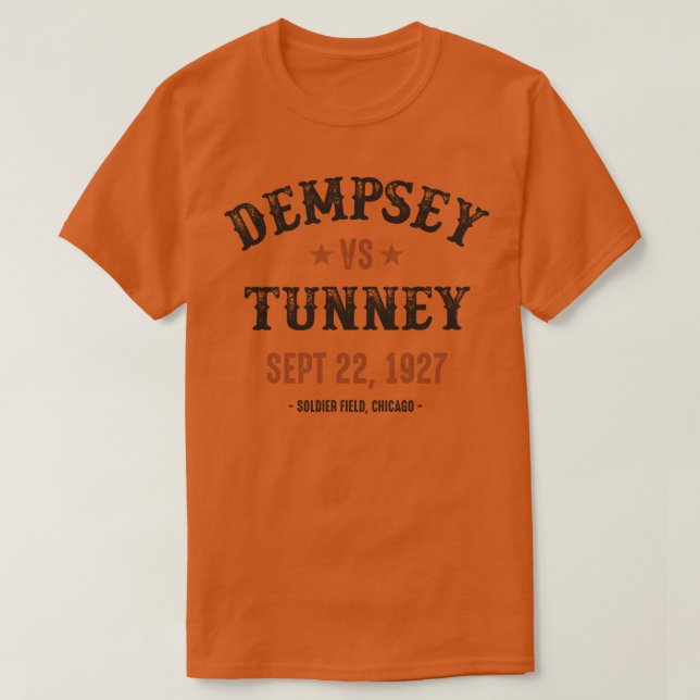 Dempsey vs Tunney T Shirt (Design framsida)