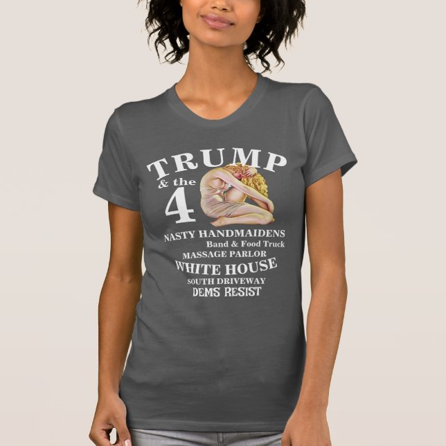 DEMS TRUMPS 24/7 DRIVE THRU MUTOR WINDOW TRUMP T S SHIRT (Framsida)