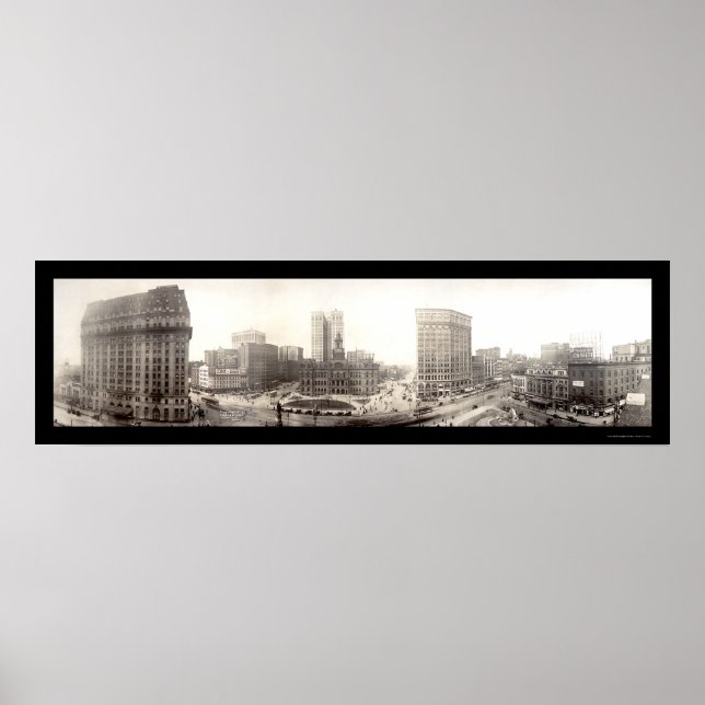 Demtown Detroit Photo 1914 Poster (Framsidan)