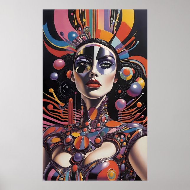 Demure AF - Ken Gage Surreal Art Poster (Framsidan)
