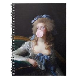 Demure with Pink Bubble Gum Anteckningsbok