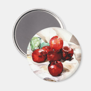 Demuth - äpplen och glas för Grönt Magnet