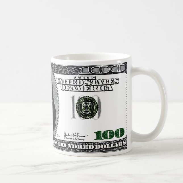 den 100 dollar muggen kaffemugg (Höger)