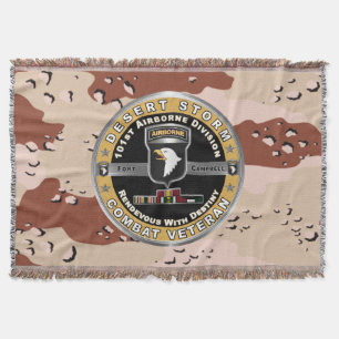 Den 101:a flygburna divisionen Desert Storm Vetera Filt