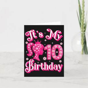 Den 10:e födelsedagsdockan 10 år gammal dag G Kort