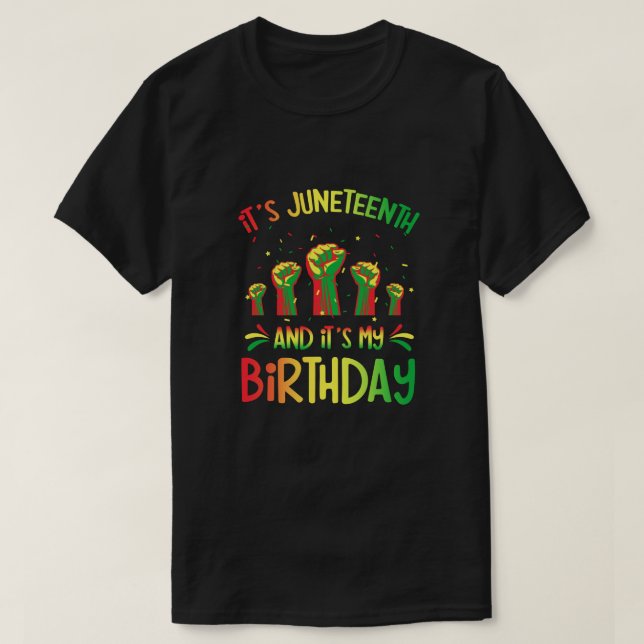 Den 10:e och min afrikanska svarta knutpunkt på fö t shirt (Design framsida)