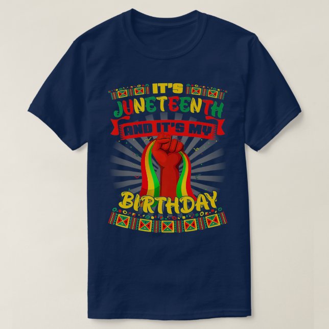 Den 10:e och min afrikanska svarta knutpunkt på fö t shirt (Design framsida)
