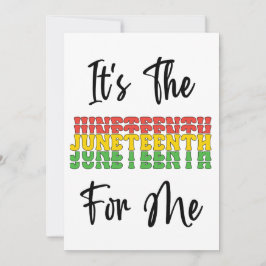 Den 10 juni för mig Melanin Black Sista Bruh Julkort