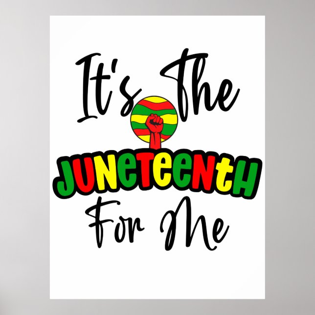 Den 10 juni för mig Melanin Black Sista Bruh Poster (Framsidan)