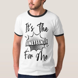 Den 10 juni för mig Melanin Black Sista Bruh T Shirt