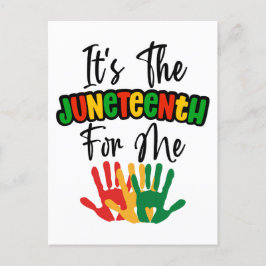 Den 10 juni för mig Melanin Black Sista Bruh Vykort