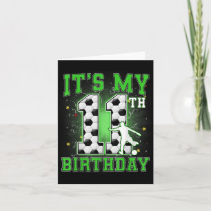 Den 11:e födelsedagspojken 11 år gammal Party Kort