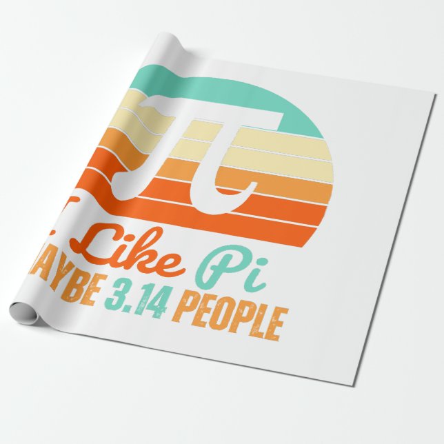 Den 14:e pi Day Merch jag gillar Presentpapper (Utrullad)
