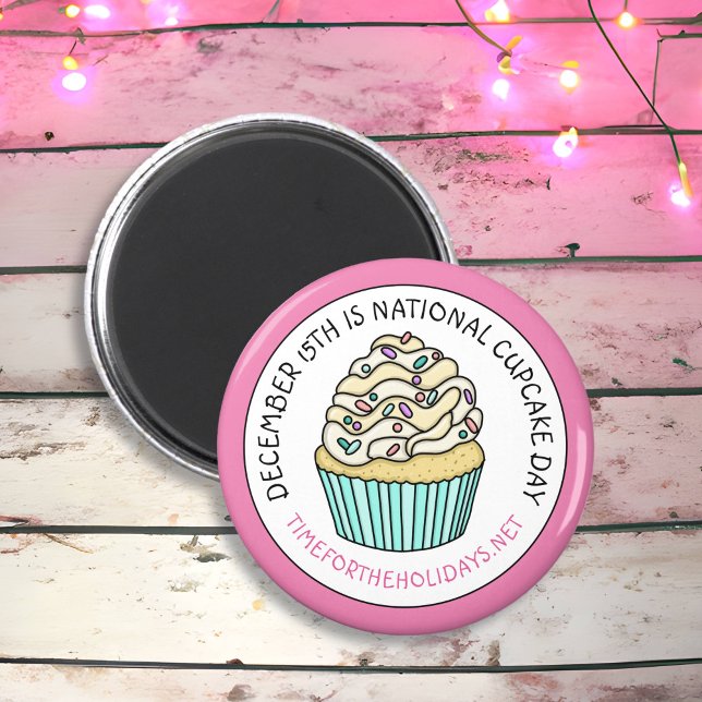 Den 15:e nationella cupkakadagen magnet (Skapare uppladdad)
