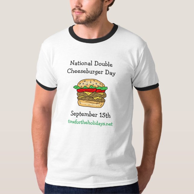 Den 15 september är den nationella Dubblan för ost T Shirt (Framsida)