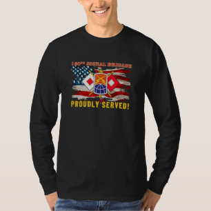 Den 160:e signalbrigaden för amerikansk Flagga Cam T Shirt