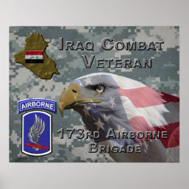 Den 173:e flygburna brigaden i Irak - Veteran Poster