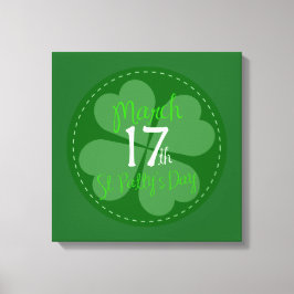 Den 17:e St. Patty-dagen Firande Canvastryck