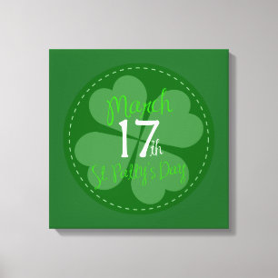 Den 17:e St. Patty-dagen Firande Canvastryck