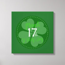 Den 17:e St. Patty-dagen Firande Canvastryck