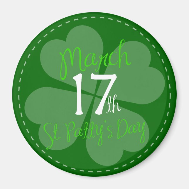 Den 17:e St. Patty-dagen Firande Magnet (Framsidan)