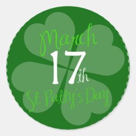 Den 17:e St. Patty-dagen Firande Runt Klistermärke