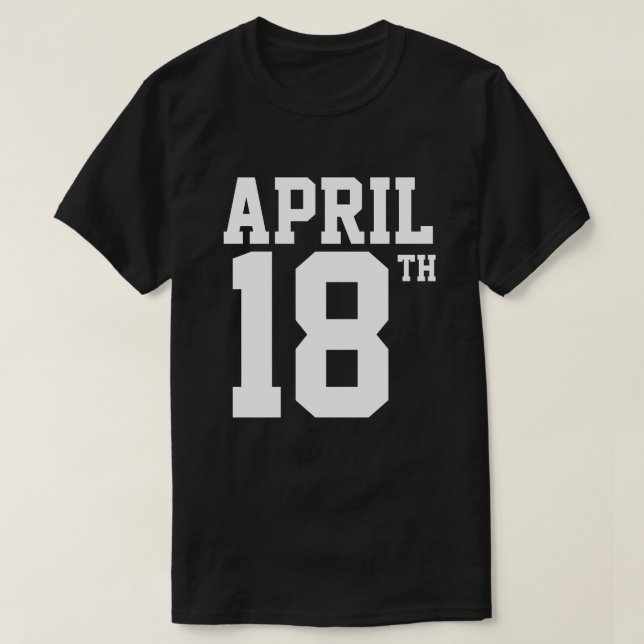 DEN 18:E APRIL T-SHIRT (Design framsida)