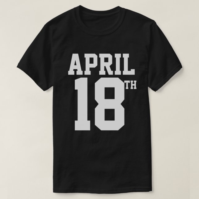 DEN 18:E APRIL T-SHIRT (Design framsida)