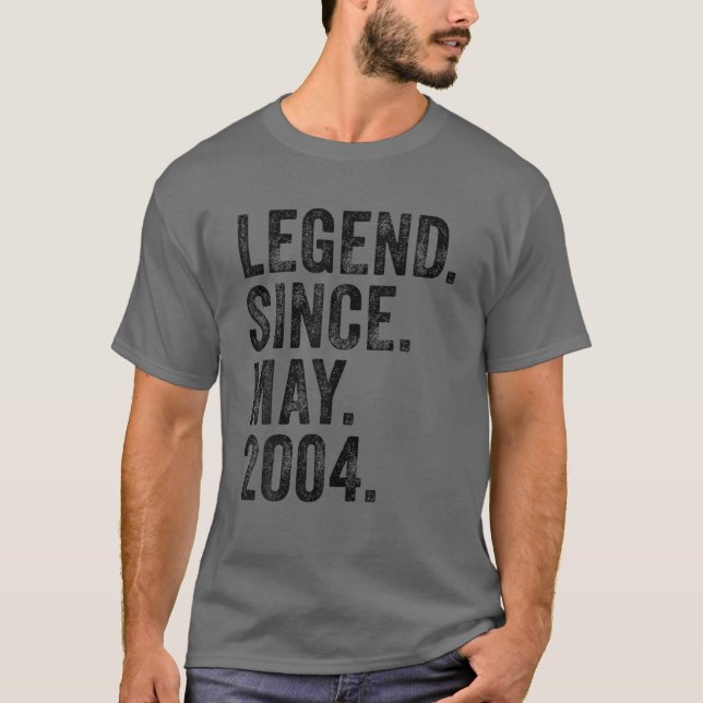 Den 18:e födelsedagen kan föda 18 år sedan 2004 t shirt (Framsida)