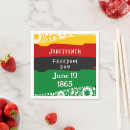 Den 18:e frihetsdagen i staden Firande Flagga Part Pappersservett