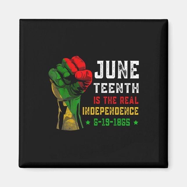 Den 18 juni frigjorda Independence day 1865 Magnet (Framsidan)