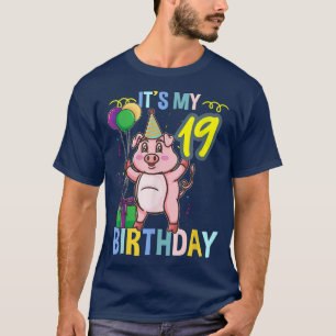 Den 19:e födelsedagskalan Gris 3303 T Shirt
