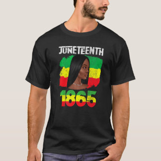 Den 19:e juni svart frihet t shirt