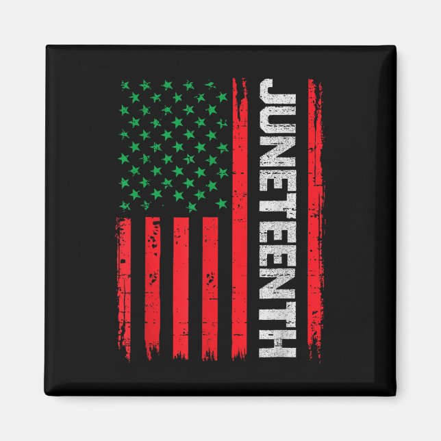 Den 19 juni 1865 i USA flagga Magnet (Framsidan)