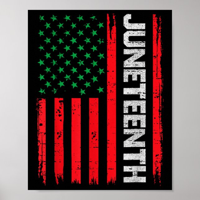 Den 19 juni 1865 i USA flagga Poster (Framsidan)