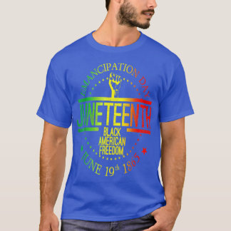 Den 19 juni 1991 Afrikansk amerikansk svart histor T Shirt